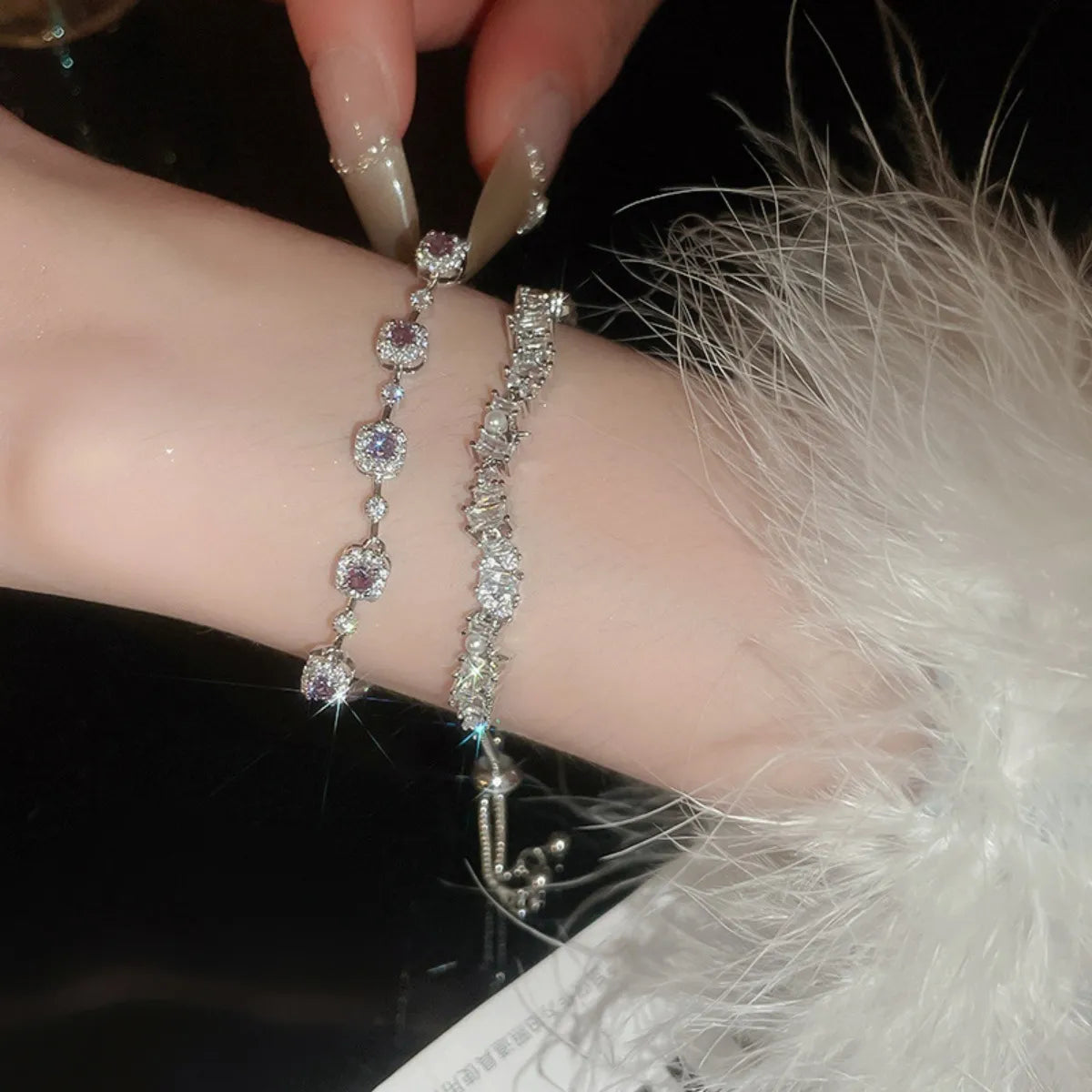 Copper Zircon Bracelet